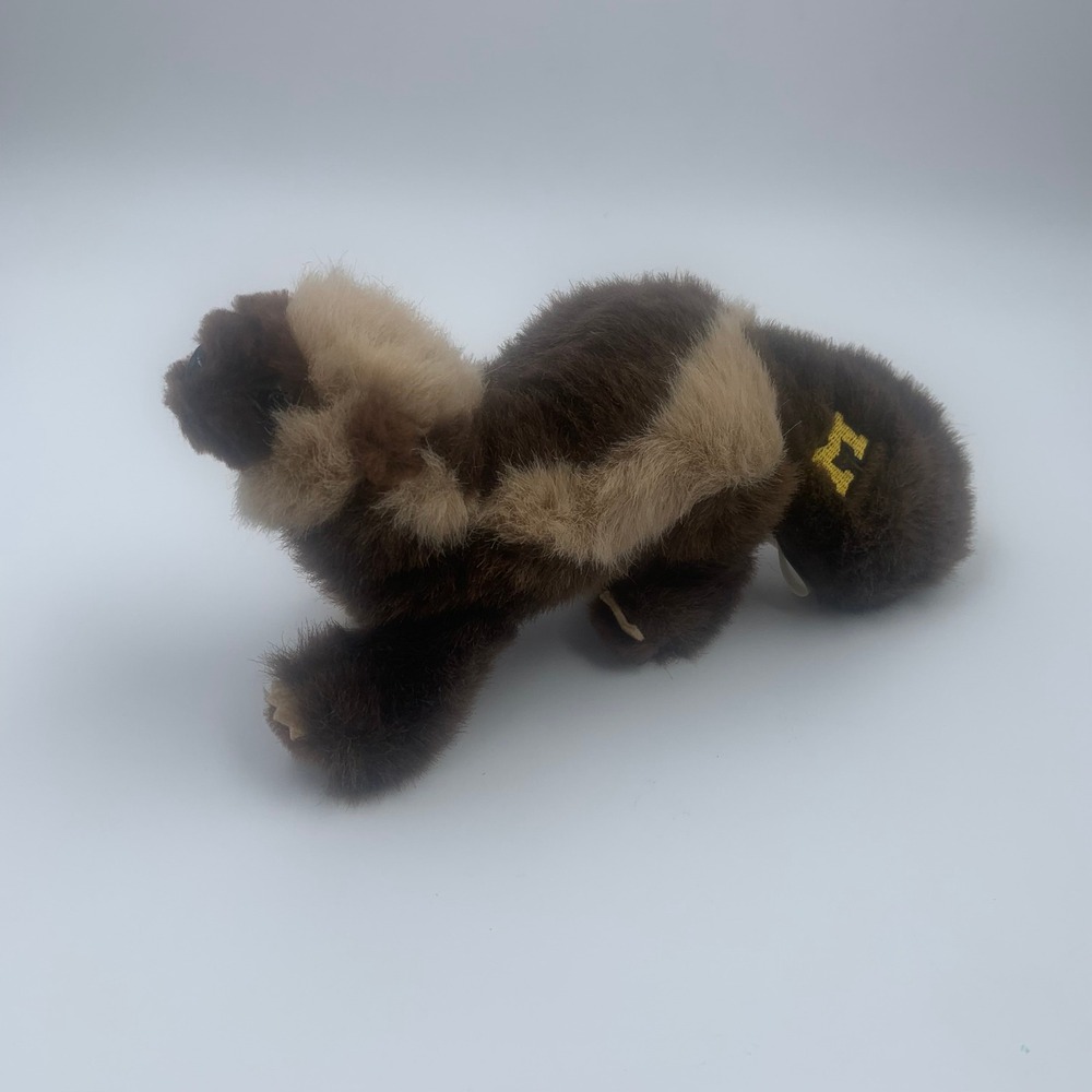 Vintage University of Michigan Wolverine Plush Mascot Block M Rare ASI 62960